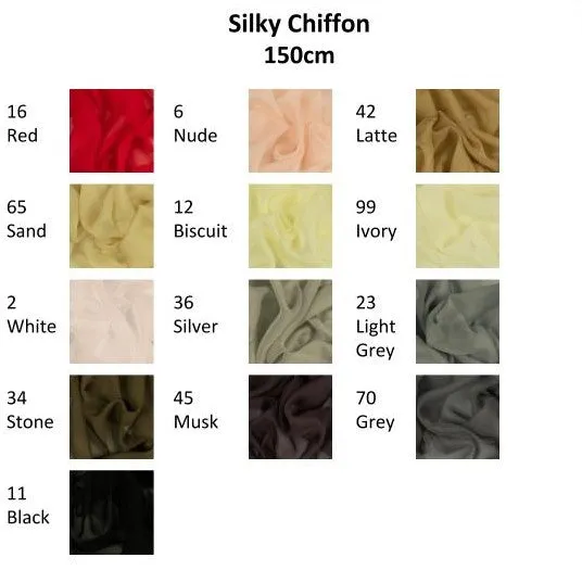 150cm Chiffon