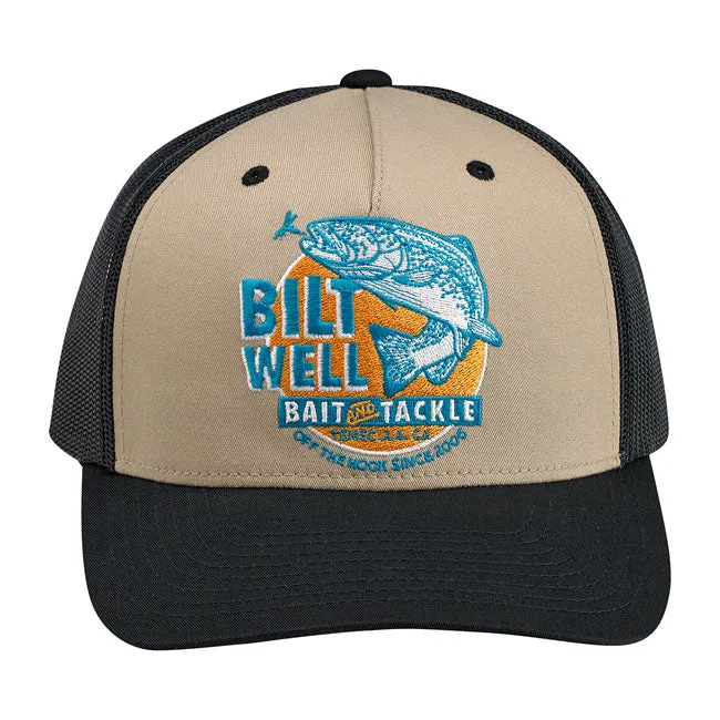 Biltwell Bait Snapback Cap Black / Beige / Aqua