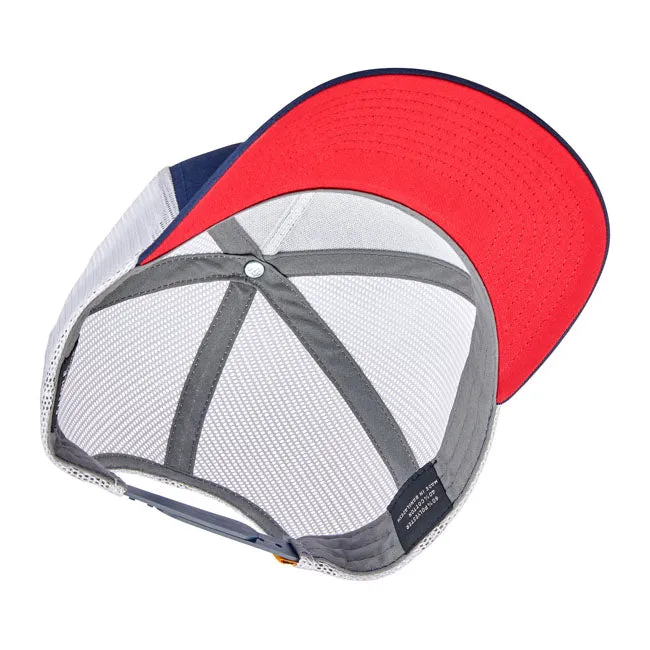 Biltwell Standard Snapback Cap Red / White / Blue