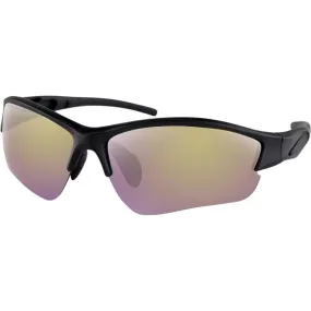 Bobster Rapid Sunglasses Matt Black / Mirror Purple / Yellow