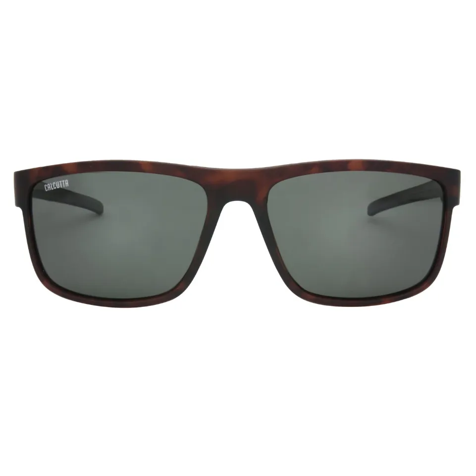 Calcutta Palma Sola Matte Tortoise Frames - Gray Lens - Polarized Sunglasses