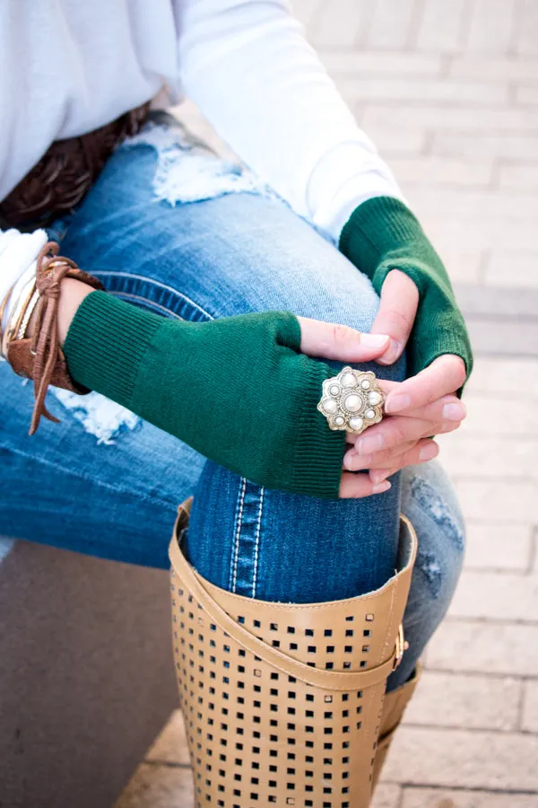 Cashmere Fingerless Gloves