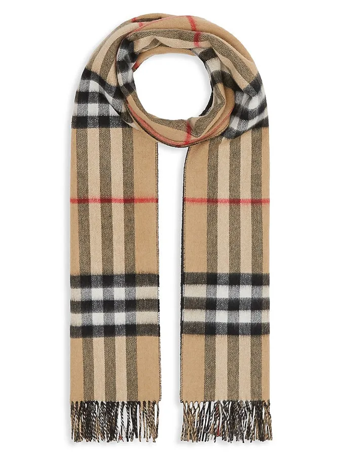 Cashmere Scarf - Burberry-Like Plaid