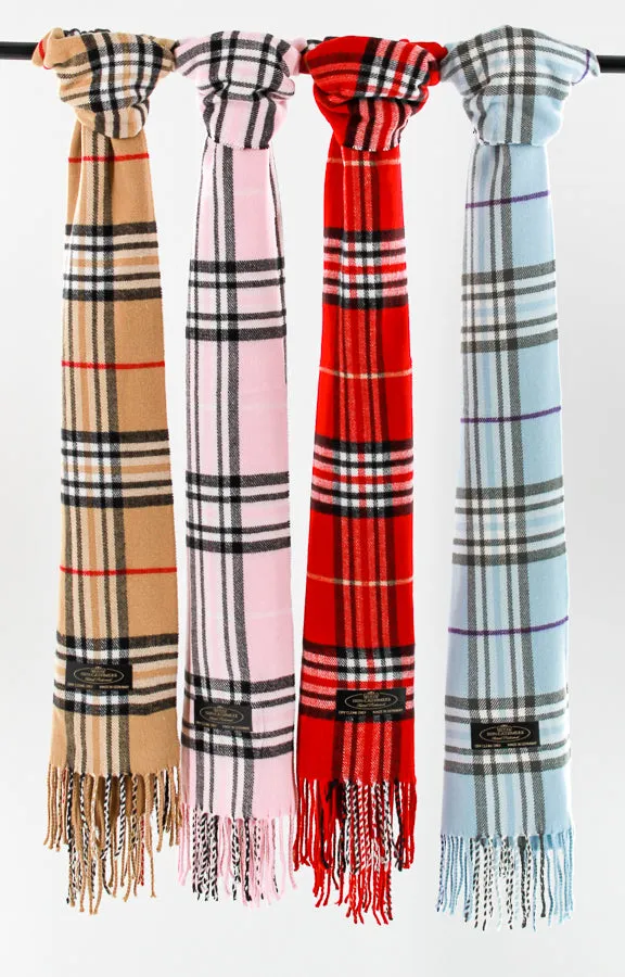 Cashmere Scarf - Burberry-Like Plaid