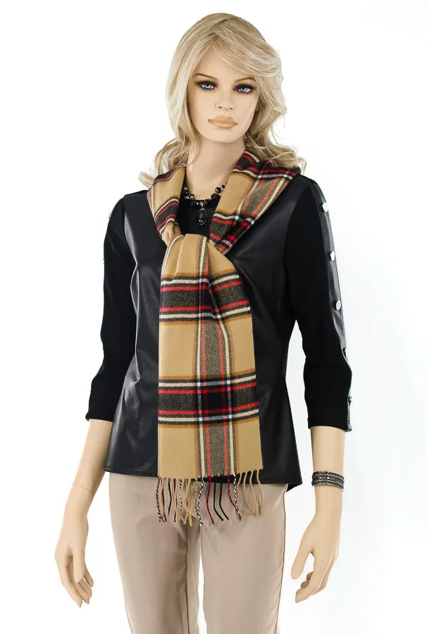 Cashmere Scarf - Burberry-Like Plaid