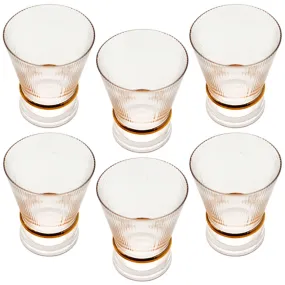 CASINO GLASS SET OF 6 CLEAR