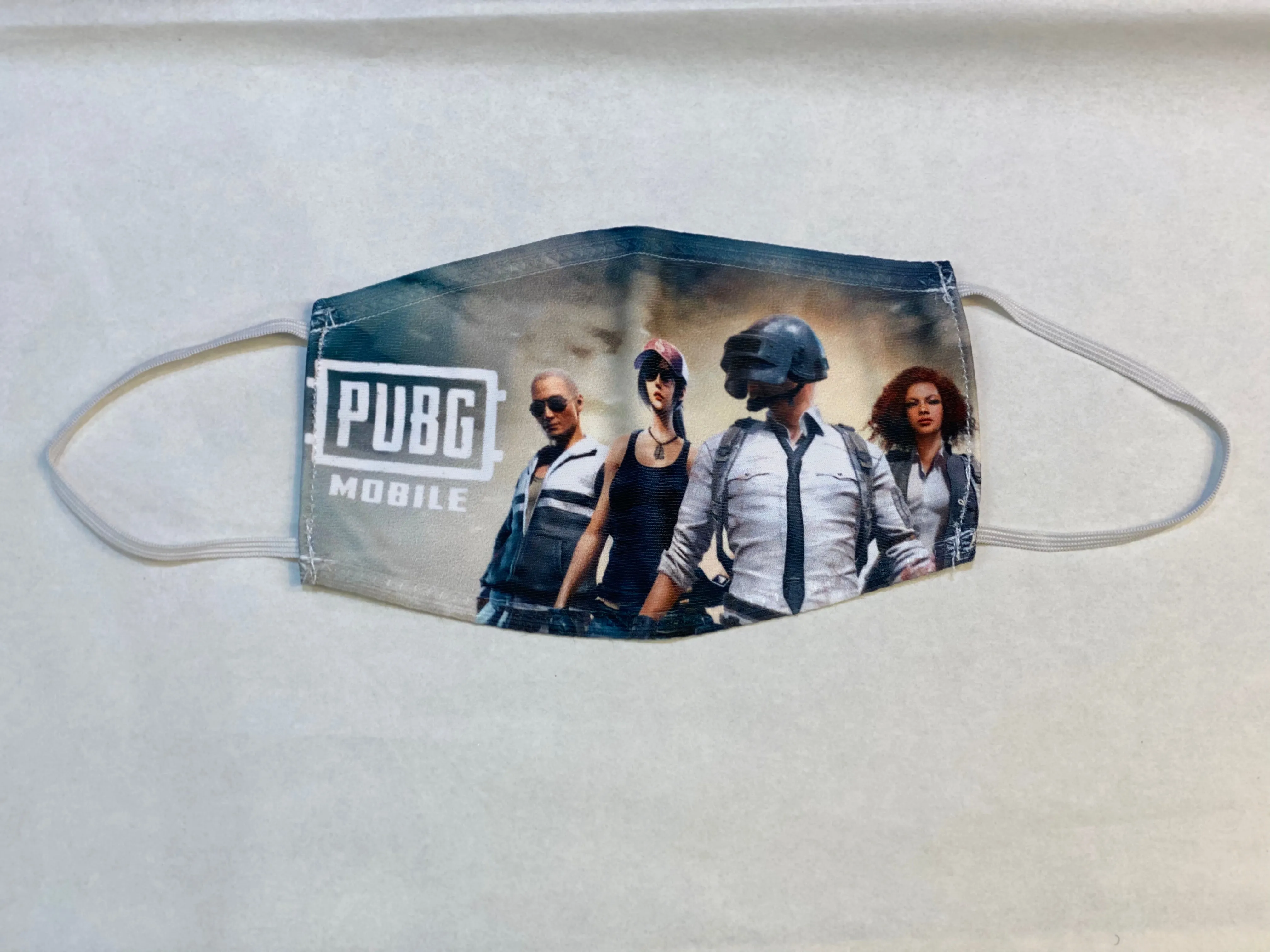 Children's Unisex PUBG Mobile Characters Digital Printed Cloth Face Masks