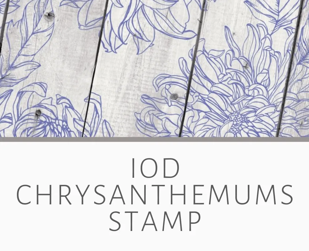 Chrysanthemums stamp "mums"