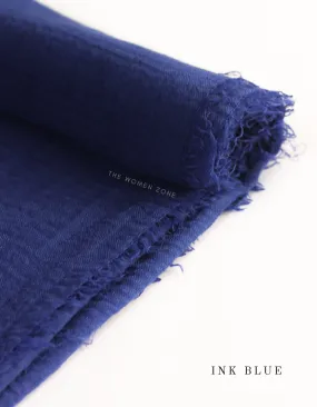 Crinkle Hijab - Ink Blue