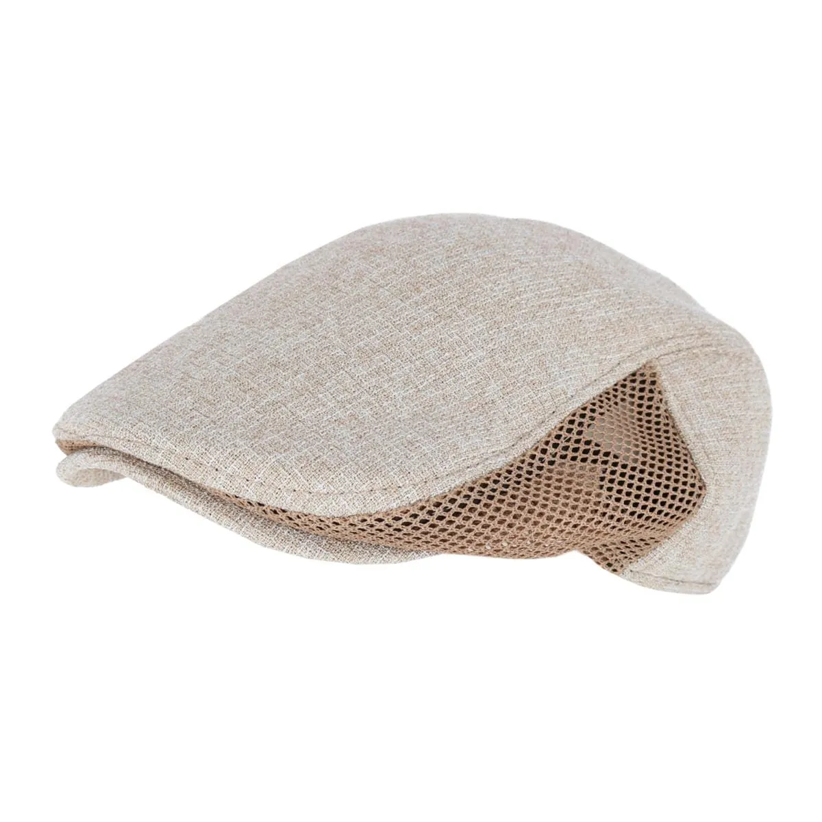 CTM® Men's Mesh Melange Breathable Ivy Cap