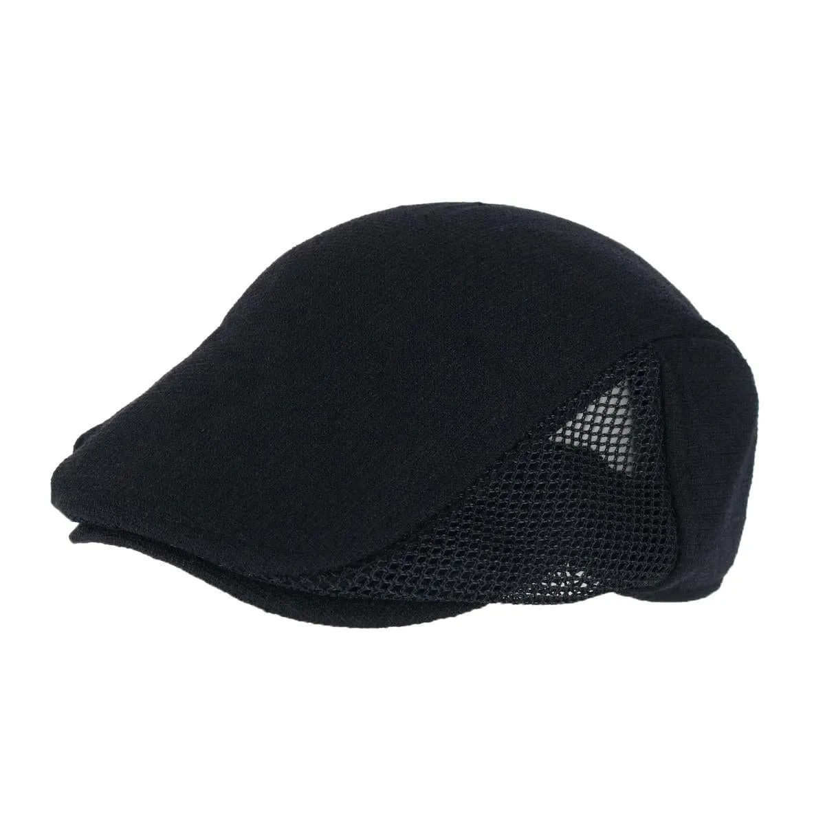 CTM® Men's Mesh Melange Breathable Ivy Cap