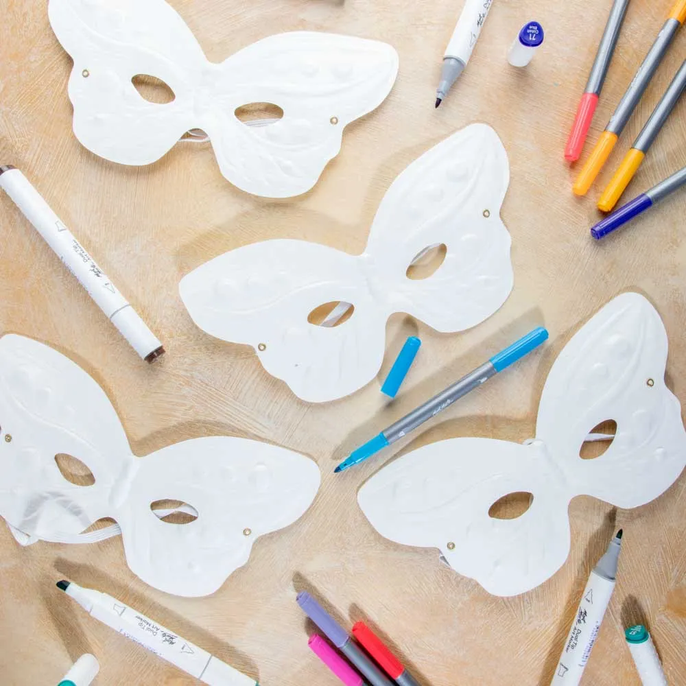 DIY Party Masks Discovery 4pc - Half Butterfly