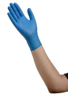 Exam Glove ESTEEM™ Tru-Blu™ Stretchy Nitrile Medium NonSterile Nitrile Standard Cuff Length Micro-Textured Blue Chemo Tested - Cardinal  Mfr# 8897NB