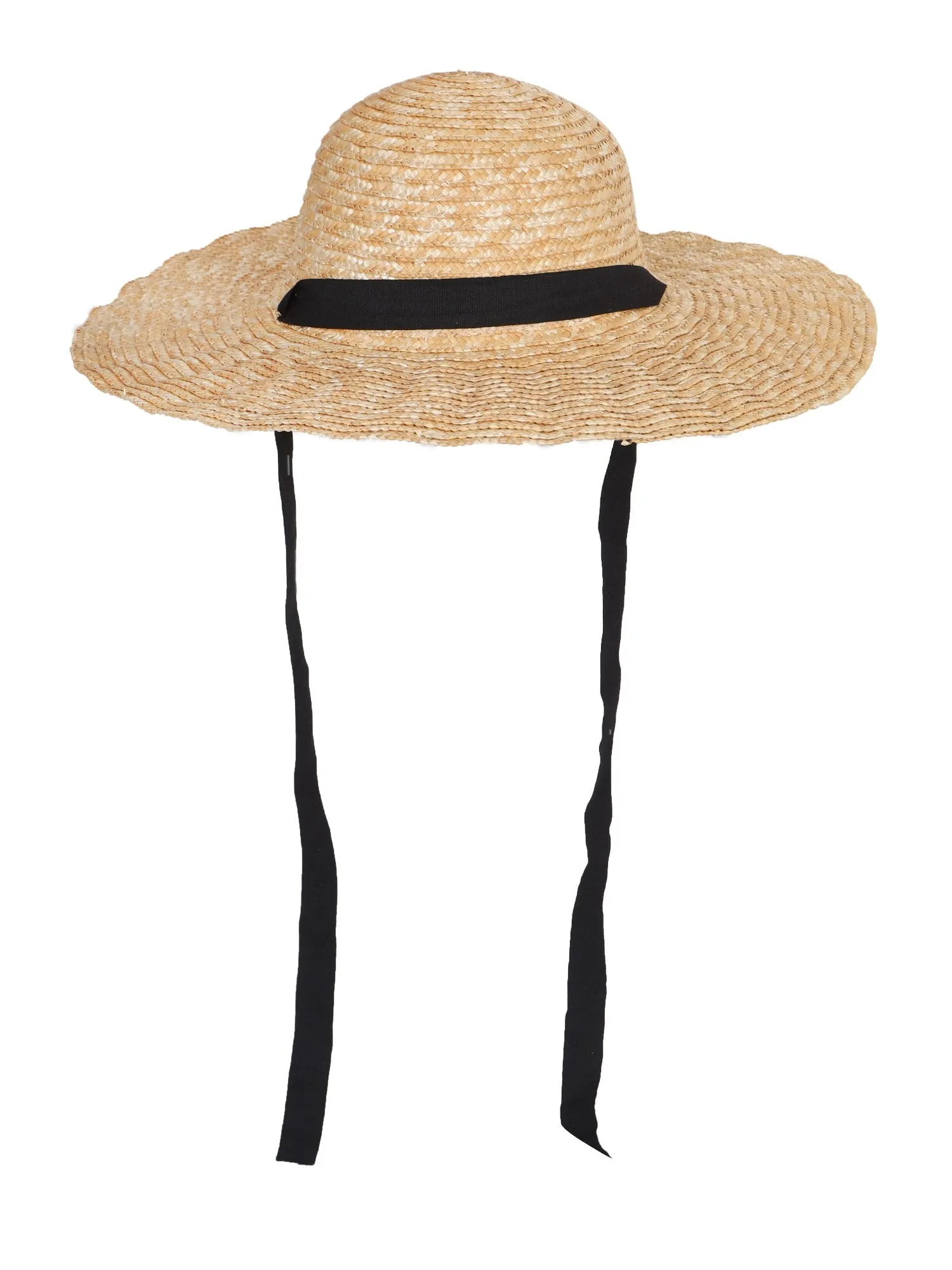 FabSeasons Straw Sun Hat with long ribbons