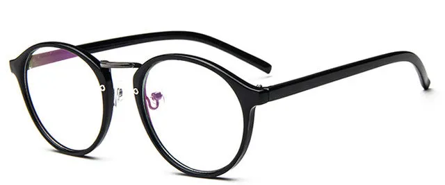 Fashion Transparent round glasses clear frame Women Spectacle myopia glasses