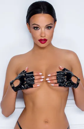 Fingerless PVC gloves - My Prerogative