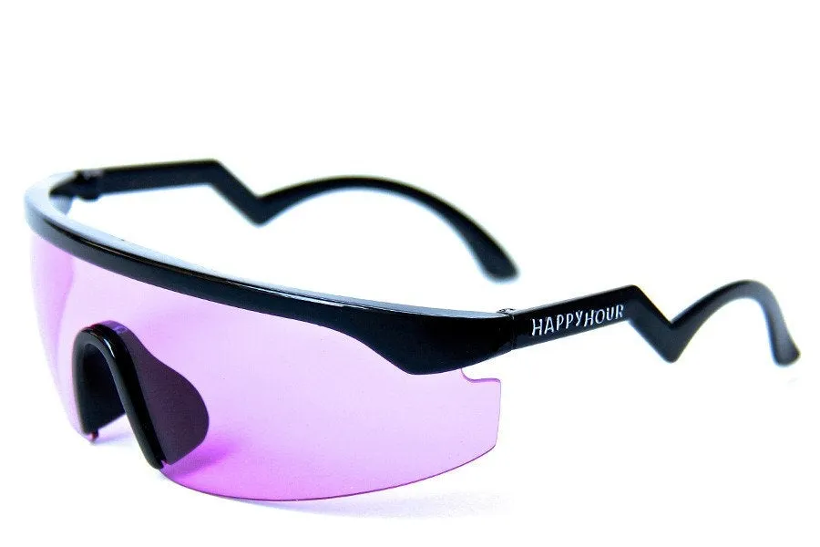 Happy Hour - Kirby Accelerators Sunglasses Black/Purple