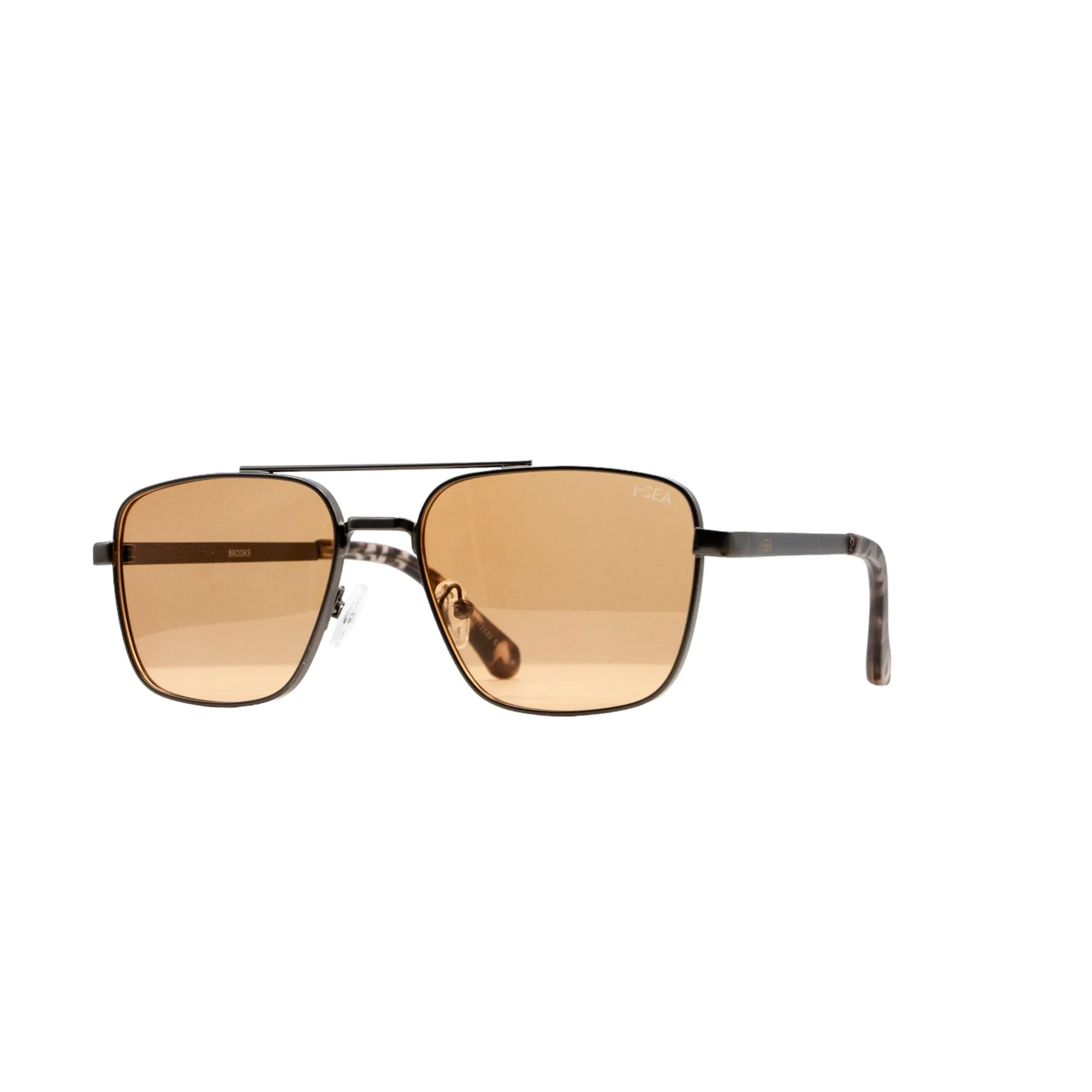 I-SEA Brooks Sunglasses - Gunmetal/Amber Polarized