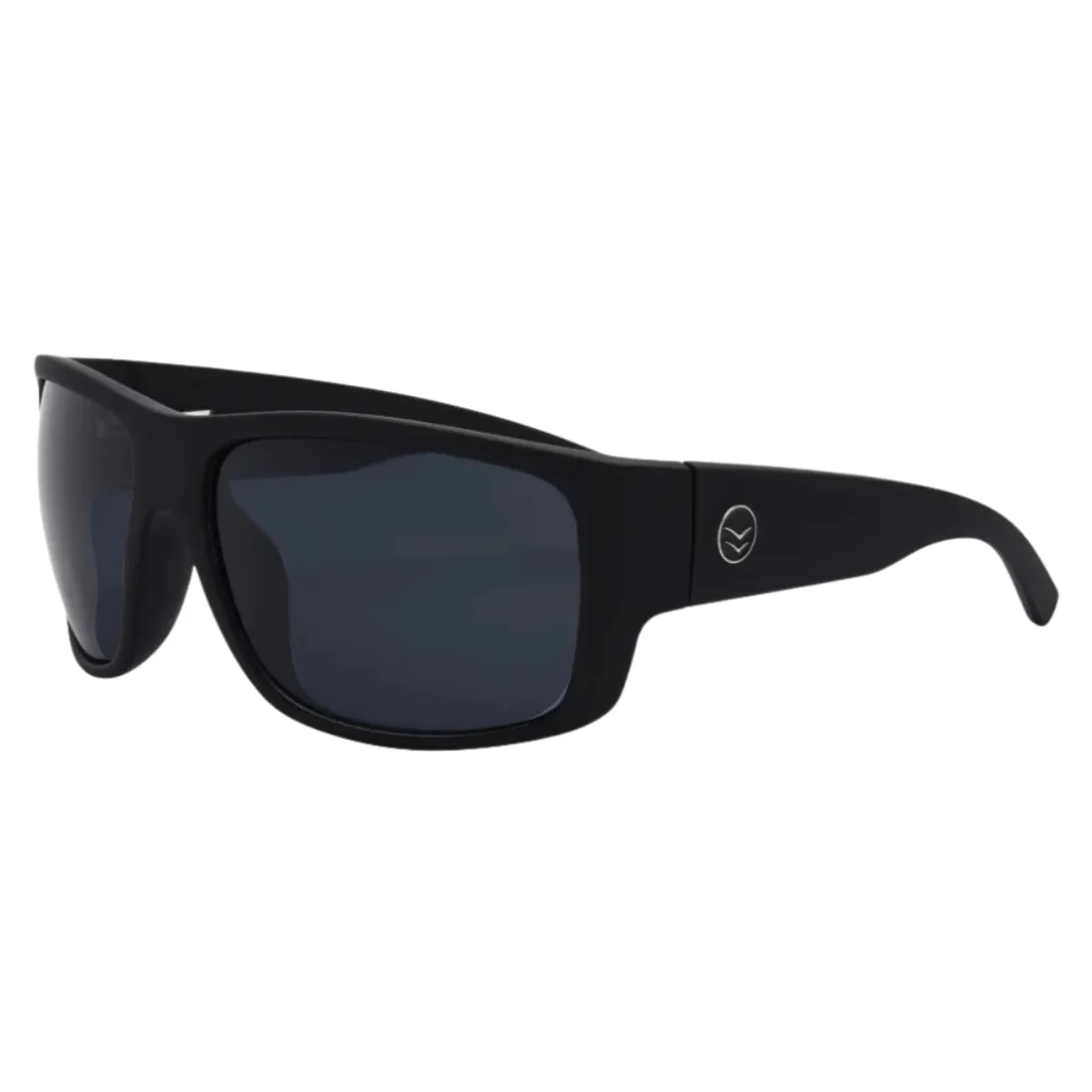 I-Sea Captain Wrap Around Polarised Sunglasses - Black/Smoke Polarized Lens