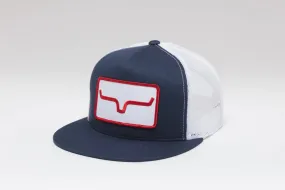 Kimes Ranch Banner Ventilated Trucker Cap - Navy/White