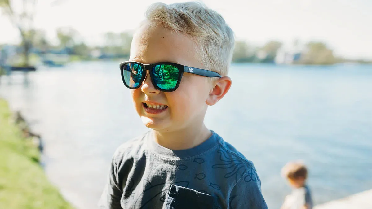 Knockaround Kids Premiums: Black/Green Moonshine