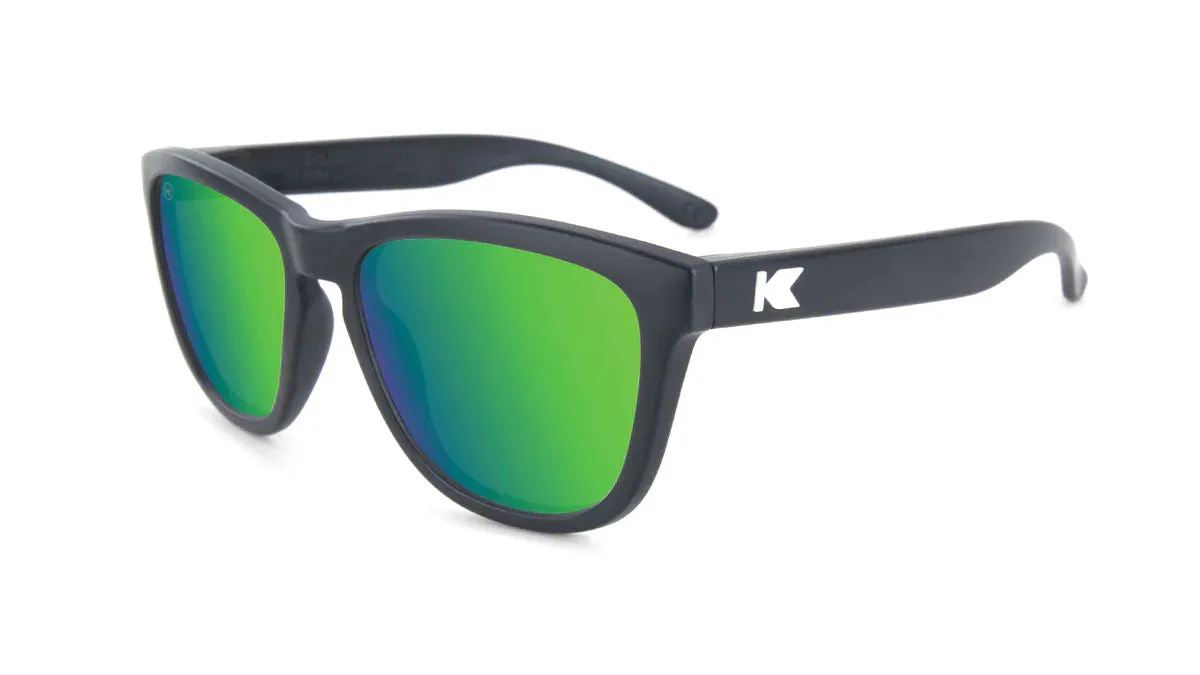 Knockaround Kids Premiums: Black/Green Moonshine