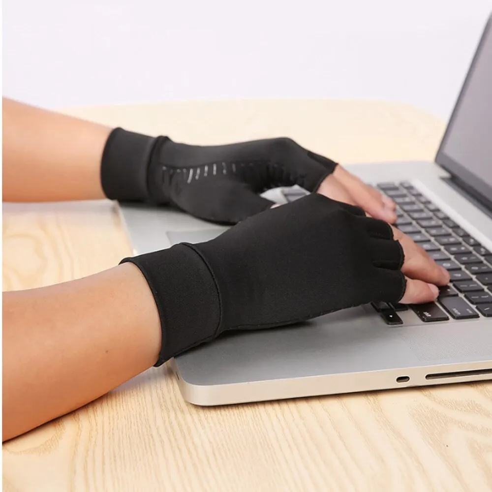 Men's Fingerless Compression Gloves