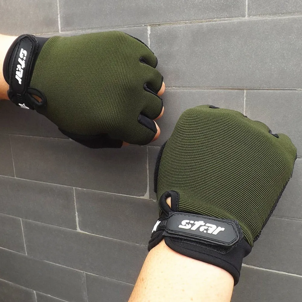 Men's Fingerless Cycling Gloves