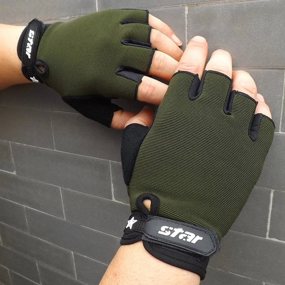 Men's Fingerless Cycling Gloves