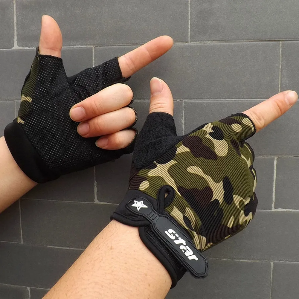 Men's Fingerless Cycling Gloves