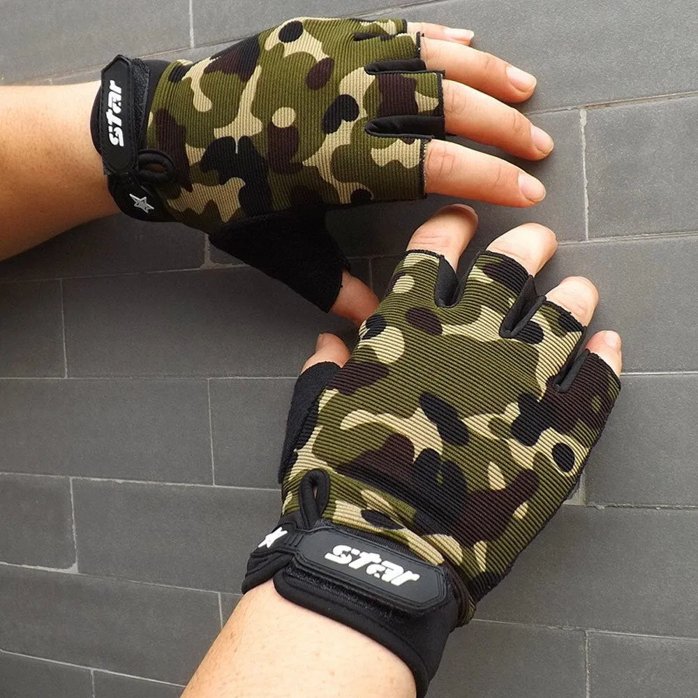 Men's Fingerless Cycling Gloves