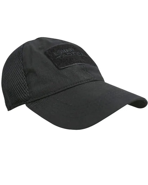 Mesh Backed Operators Cap - Black