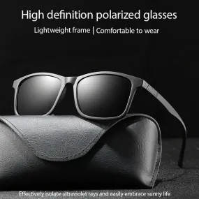 New Uv Resistant High Definition Resin For Sunglasses Easy To Carry Sunglasses Polarized Light Trendy Men And Women