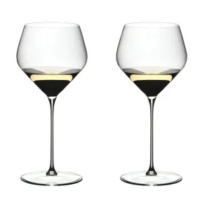 Riedel Veloce Chardonnay set 2 stem glasses