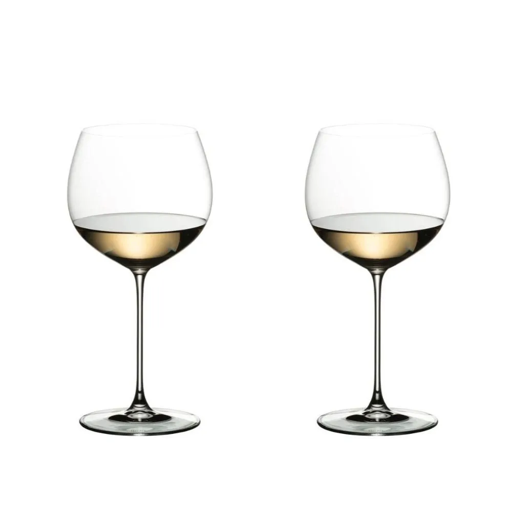 Riedel Veritas Oaked Chardonnay set 2 stem glasses