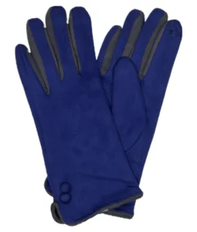 Royal Button Two Tone Gloves