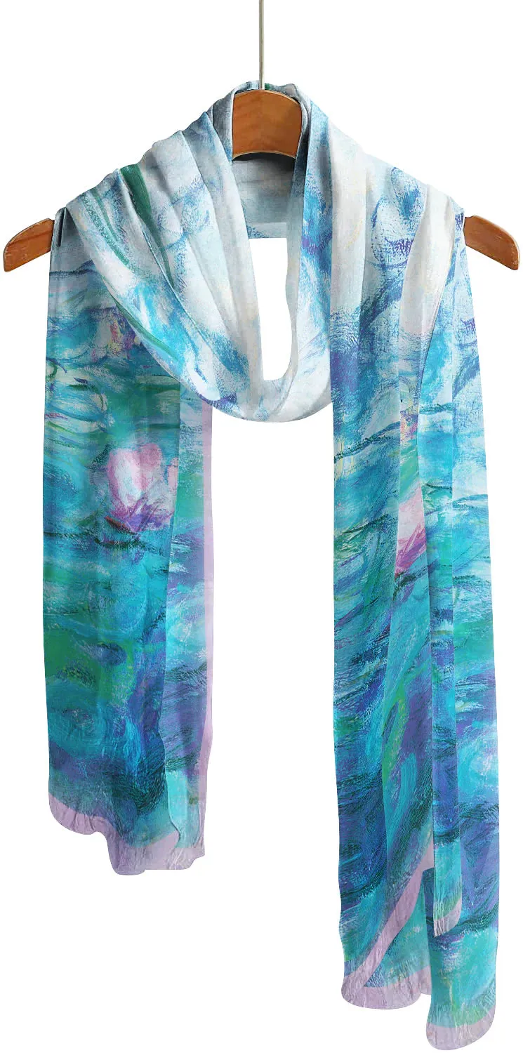 Sheer Long Museum Art Scarf