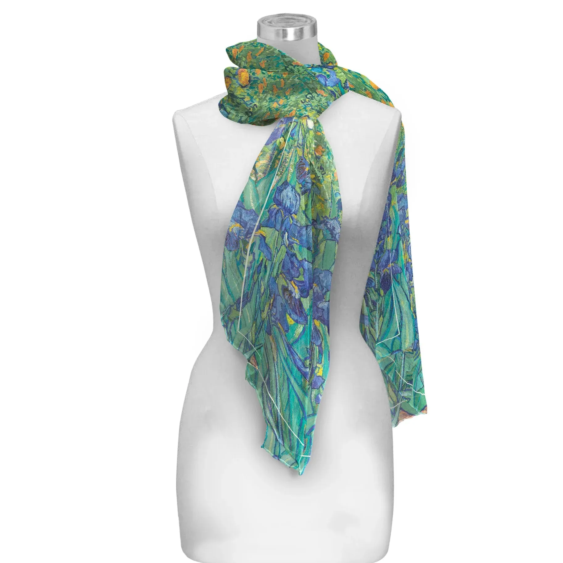 Sheer Long Museum Art Scarf