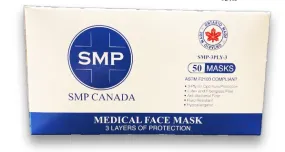 SMP ASTM Level 3 Procedure Mask - Adult (50piece/box) (Made in Canada)