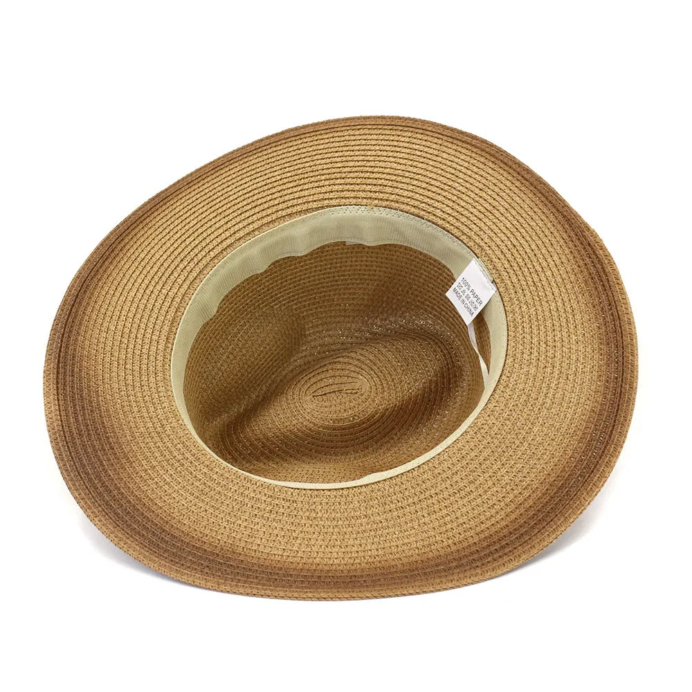 Straw Cowboy Hats Seaside Sunshade Chain Men and Women Beach Hat