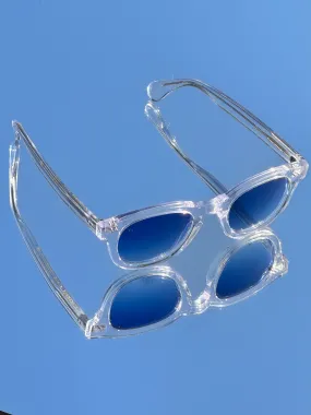 SUNGLASSES - LMTD - TRANSPARENT WHITE