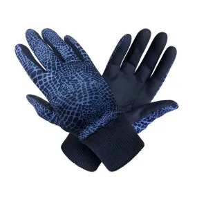 SURPRIZE SHOP Polar Winter Gloves Navy Snake (Pair)