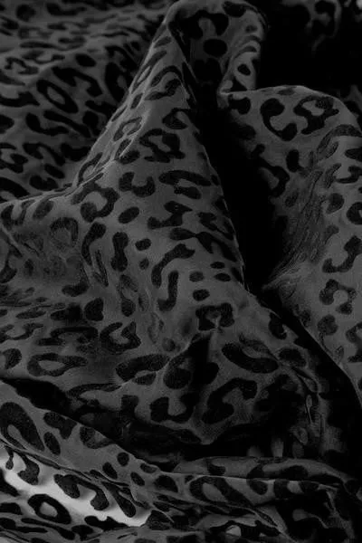 Velvet Leopard Scarf