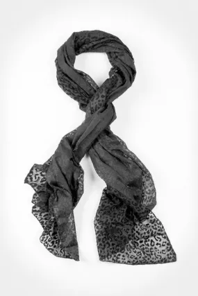 Velvet Leopard Scarf