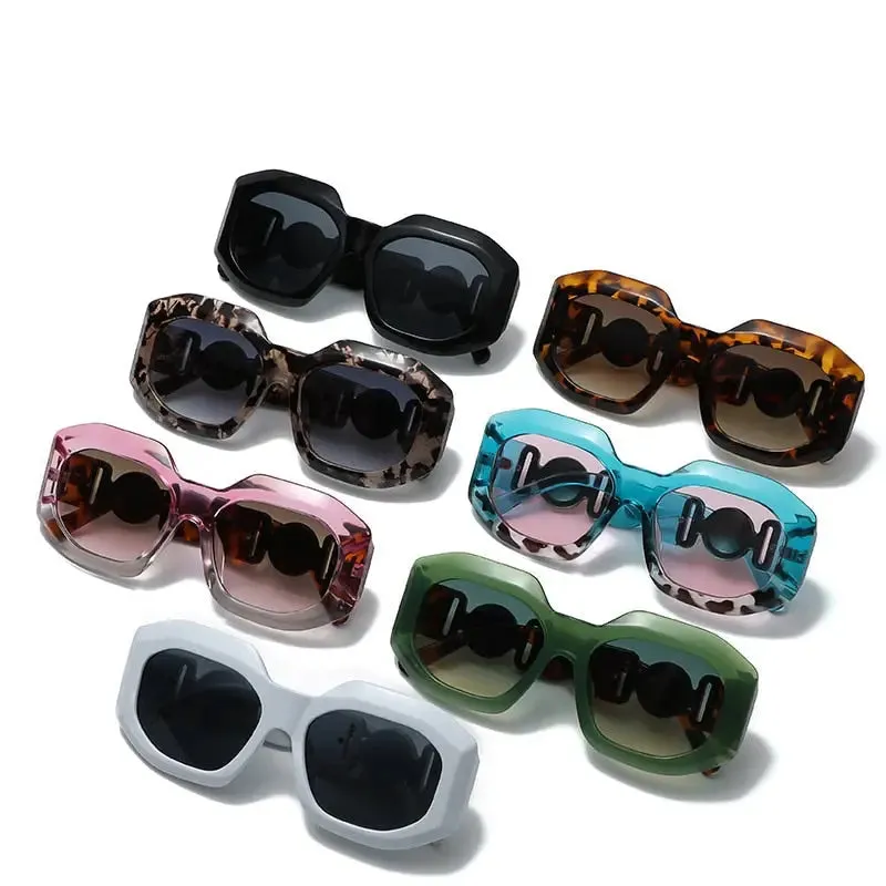 Women & men square sunglasses classic small rectangle sunglasses